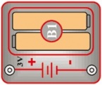 B1B (6SCB1) Držák na baterie (2x 1,5V AA)