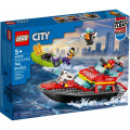 LEGO CITY 60373 Hasičska záchranná loď a člun
