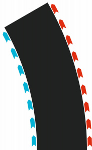 52004 Zatáčky 60° (2x levá, 2x pravá) Hybrid